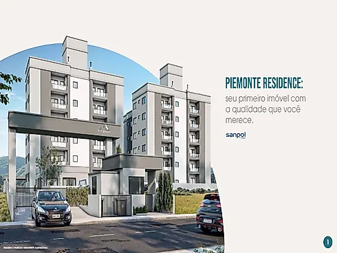 Piemonte - Apartamento 2 Quartos e Vaga Coberta no Aririú - Foto 14