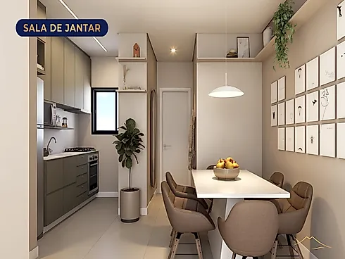 Residencial Nápoles | Apartamento 2 Quartos com Suíte - Apartamento em São Francisco de Assis, Santo Amaro da Imperatriz - Foto 4