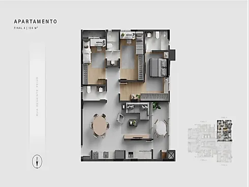 Apartamento 3 Quartos no Residencial Reserva - Vila Nova - Foto 7
