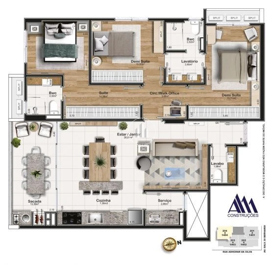 Apartamento em Campinas, São José. 3 quartos, 111m². Imagem 13 de 13
