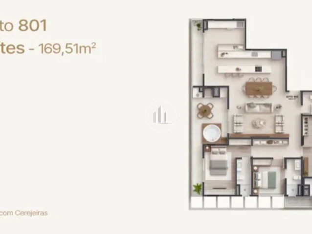 Apartamento em Pedra Branca, Palhoça. 3 quartos, 107m². Imagem 21 de 21