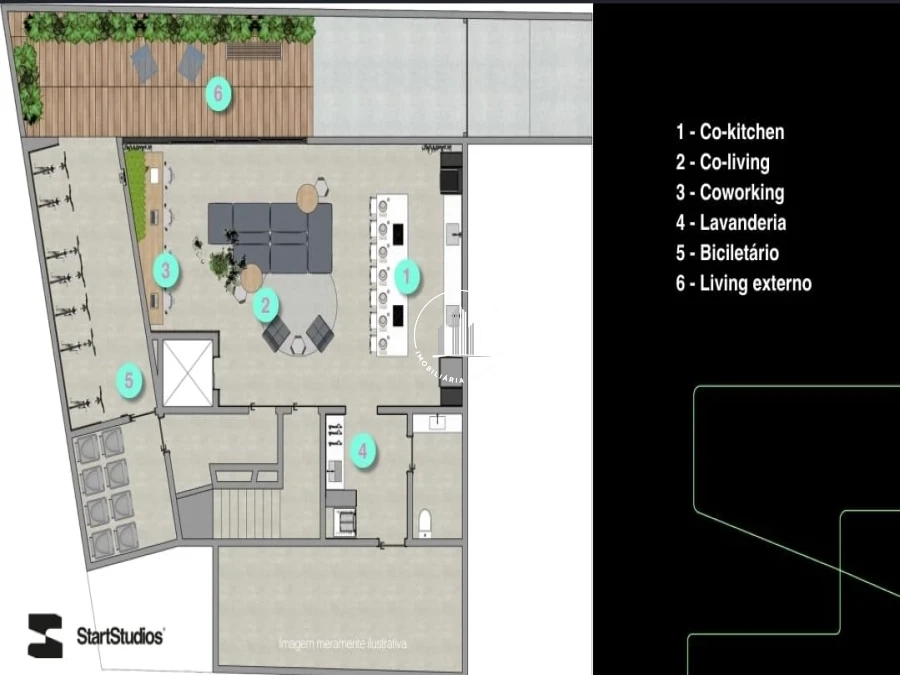 Studio em Trindade, Florianópolis. 1 quartos, 16m². Imagem 4 de 15