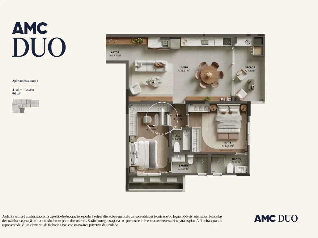 Apartamento em Campinas, São José. 2 quartos, 126m². Imagem 29 de 31