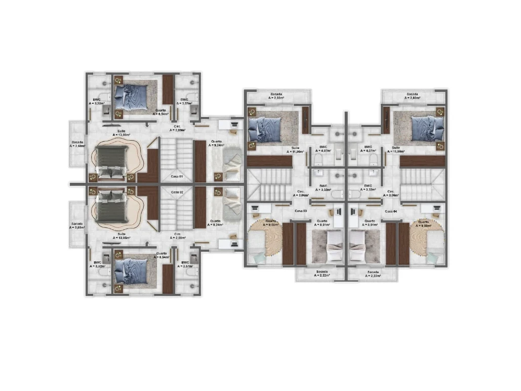Sobrado Geminado em Areias, São José. 3 quartos, 105m². Imagem 4 de 46