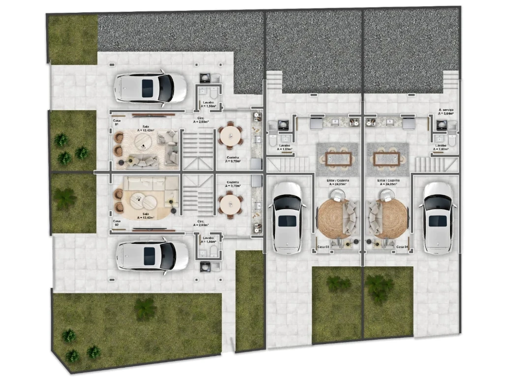 Sobrado Geminado em Areias, São José. 3 quartos, 105m². Imagem 5 de 46