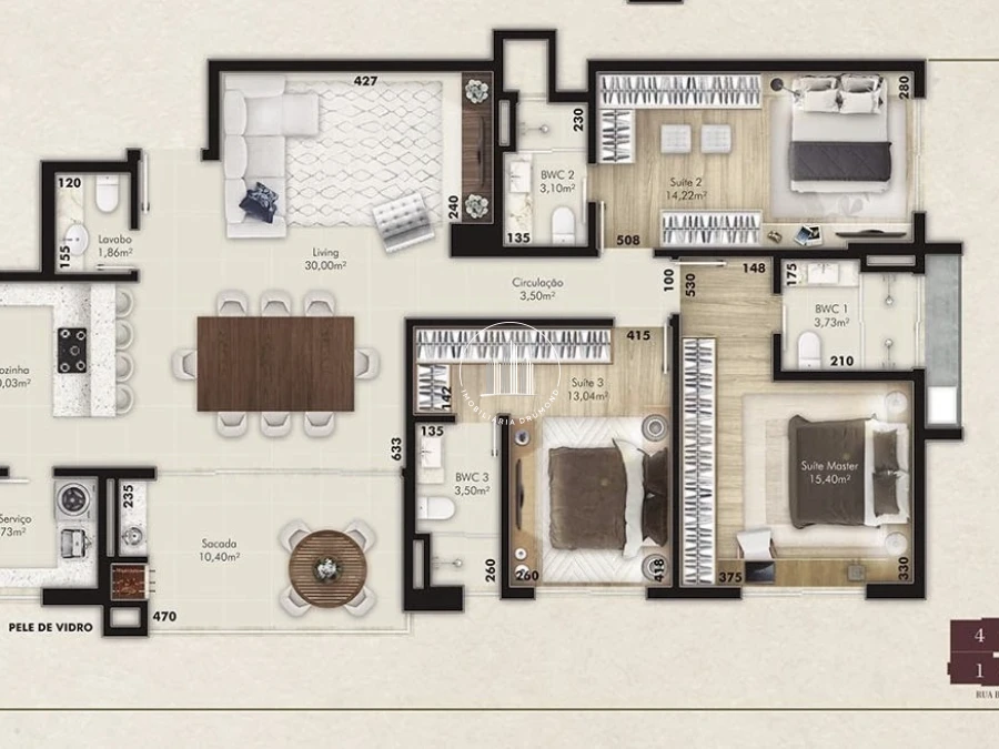 Apartamento em Kobrasol, São José. 3 quartos, 129m². Imagem 16 de 26