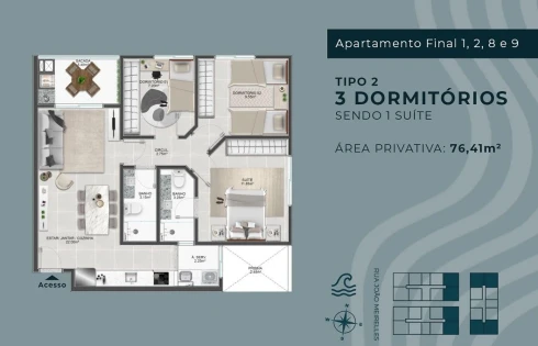 Apartamento em Abraão, Florianópolis