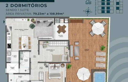 Apartamento em Abraão, Florianópolis