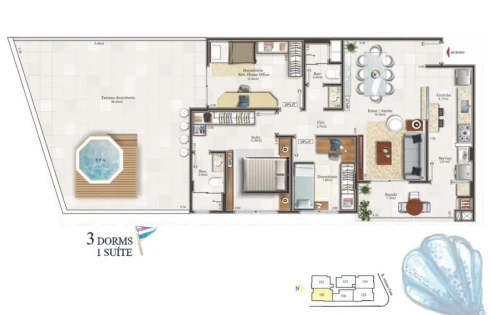 Apartamento em Capoeiras, Florianópolis