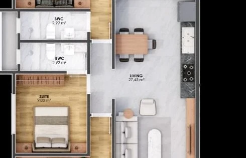 Apartamento em Praia Comprida, São José