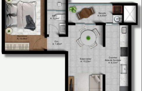 Apartamento em Pedra Branca, Palhoça