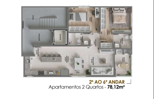 Apartamento em Centro, Palhoça