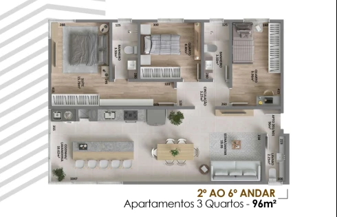 Apartamento em Centro, Palhoça