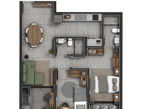 Apartamento em Pagani, Palhoça