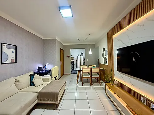Apartamento 2 Quartos com 1 Suíte e 72m² - Barreiros - Apartamento em Barreiros, São José - Foto 3