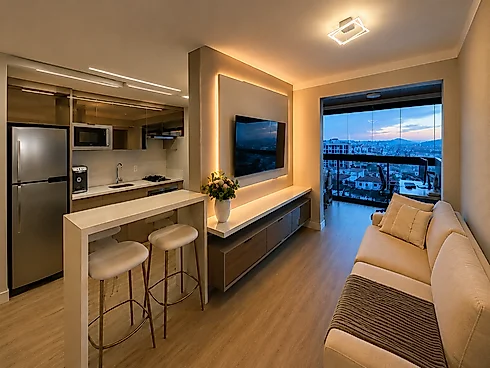 Apartamento com 1 quartos em Barreiros, São José