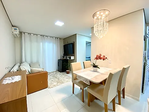 Apartamento 2 Quartos com Sacada e Churrasqueira em Biguaçu - Apartamento em Fundos, Biguaçu - Foto 1