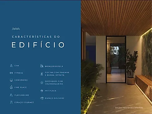 Apartamento 2 Quartos 74m² 2 Suítes no Blue Bay - Coqueiros - Apartamento em Coqueiros, Florianópolis - Foto 2