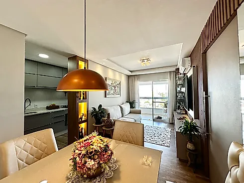 Apartamento 2 Quartos com 1 Suíte e Vista Mar  - Areias - Apartamento em Areias, São José - Foto 5