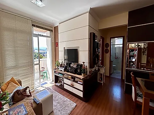 Apartamento 2 Dormitórios com Suíte, Vista para o Mar e Sacada com Churrasqueira no Estreito - Apartamento em Estreito, Florianópolis - Foto 3