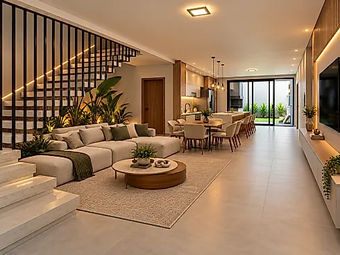 Casa Nova à Venda 3 Quartos, Suíte, 2 Vagas Cobertas e Quintal - Casa em Forquilhinha, São José - Foto 1