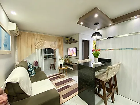 Apartamento Térreo 2 Quartos Sacada e Churrasqueira/ Biguaçu - Apartamento em Fundos, Biguaçu - Foto 1