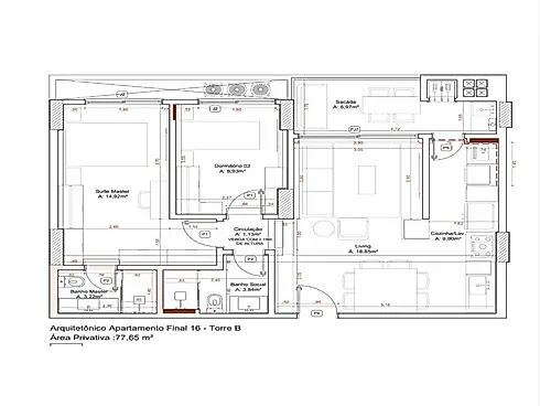 Apartamento Manhattan 2 Dormitórios 1 Suíte 77,65M2 - Foto 28
