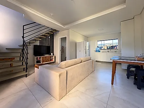 Sobrado Geminado 2 Quartos com 2 Suítes e 75m² - Lisboa Iii Forquilhas - Sobrado geminado em Forquilhas Leste, São José - Foto 4
