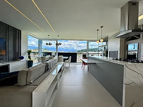 Apartamento Único por Andar, 4 Dormitórios sendo 2 Suítes - Pedra Branca - Apartamento em Pedra Branca, Palhoça - Foto 4