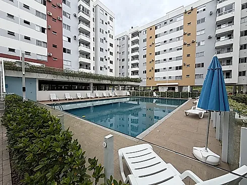 Apartamento Condomínio Club - 2 Dormitórios + Sacada com Churrasqueira - Apartamento em Areias, São José - Foto 1