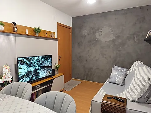 Apartamento Mobiliado de 2 Dormitórios na Serraria - Apartamento em Serraria, São José - Foto 2