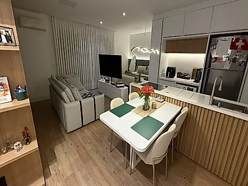 Studio Mobiliado no Áster Residence - Kobrasol - Studio em Kobrasol, São José - Foto 1