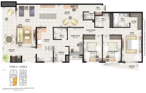 Apartamento em Centro, Palhoça