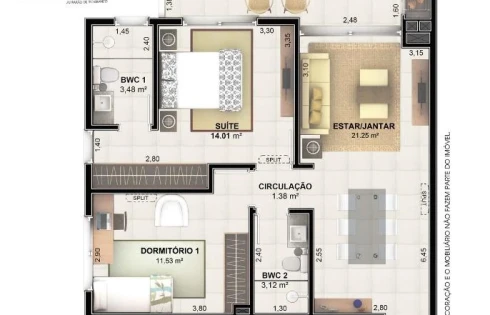 Apartamento em Centro, Palhoça