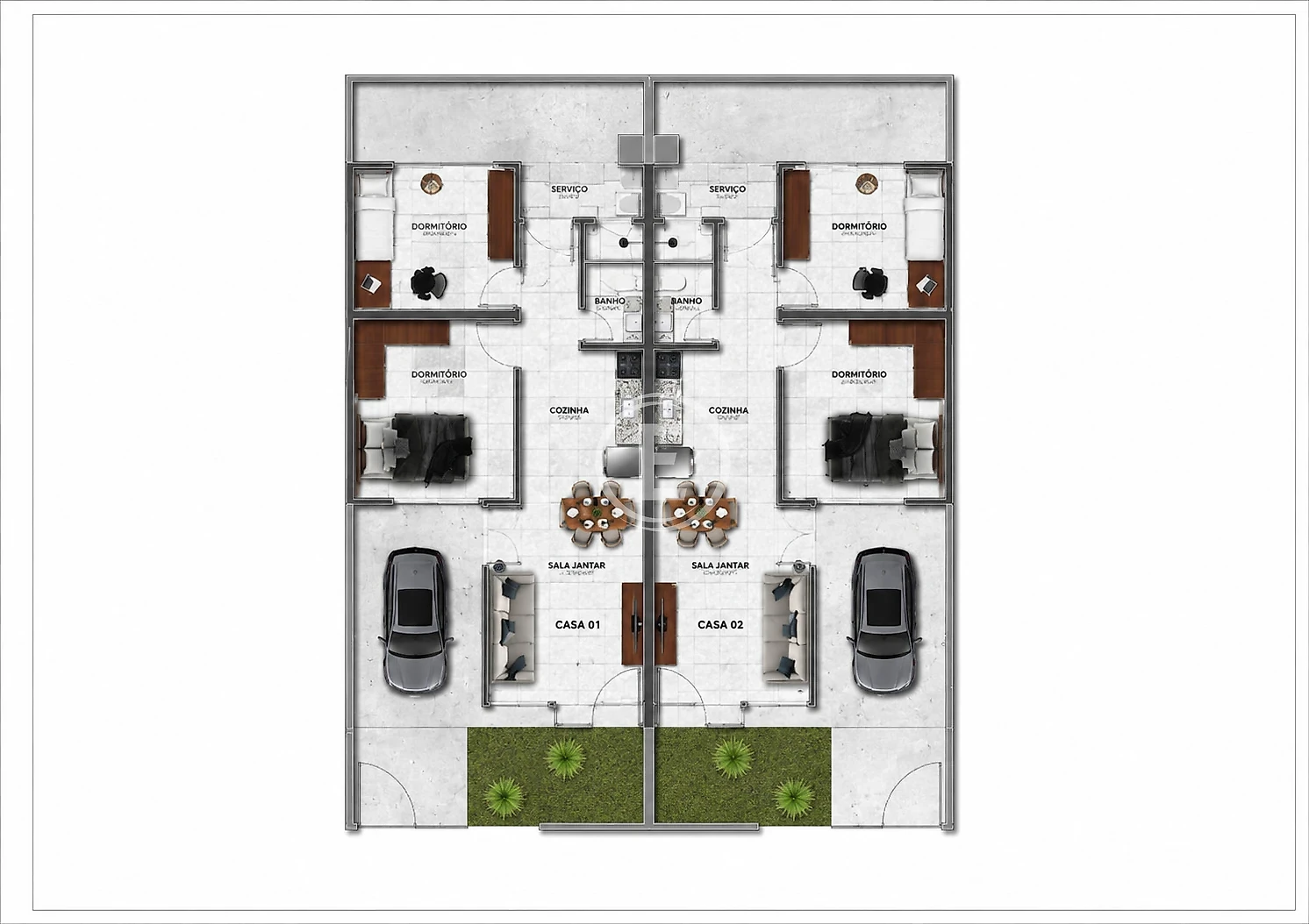 Casa Geminada em Bela Vista, Palhoça. 2 quartos, 0m². Imagem 8 de 9