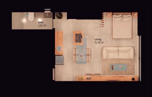 Apartamento em Pedra Branca, Palhoça