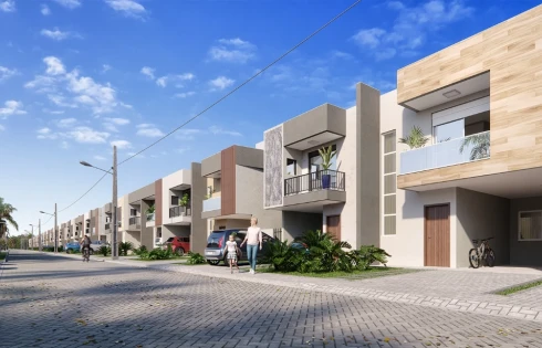 Sobrado geminado em Forquilhas, São José