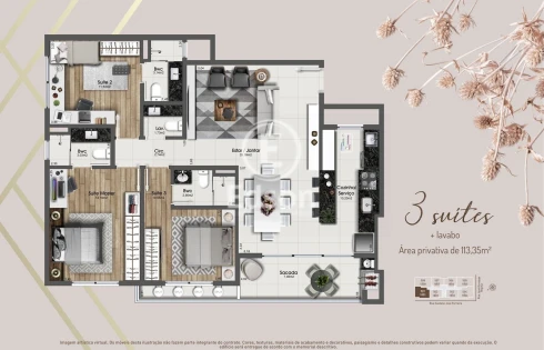 Apartamento em Kobrasol, São José