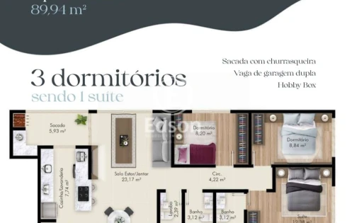 Apartamento em Balneário, Florianópolis