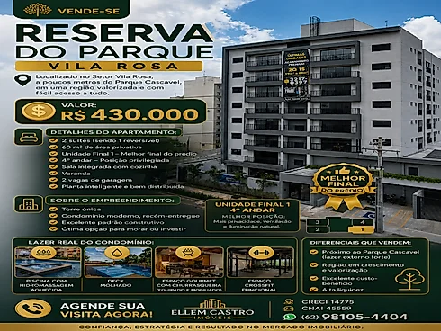 Apartamento em Vila Rosa, Goiânia