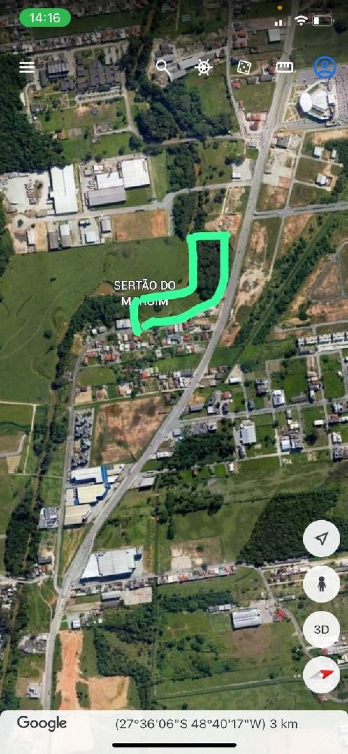 Terreno em Sertão do Maruim, São José