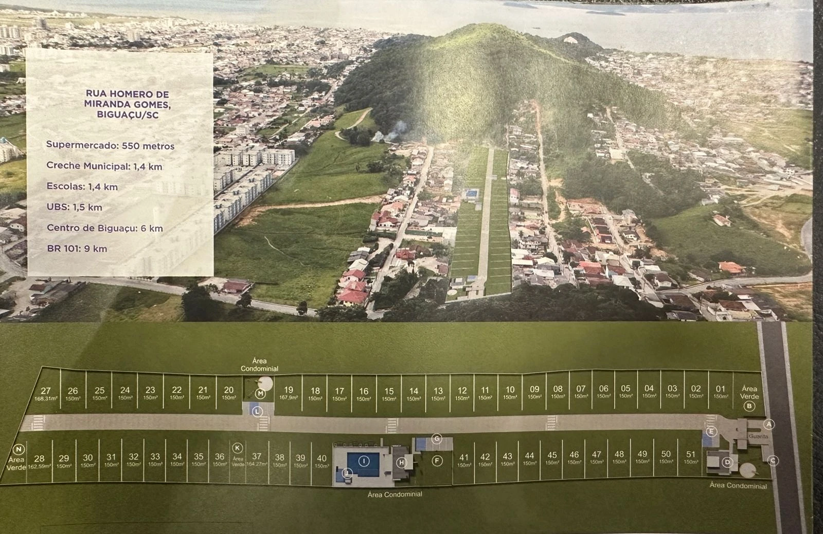 Terreno à Venda, 150 m² por R$ 175.000,00 - Fundos - Biguaçu/SC - Foto 49