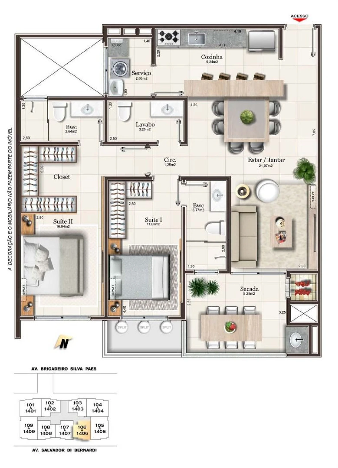 Apartamento 3 Quartos com 3 Suítes e 118m² - Campinas - Foto 16