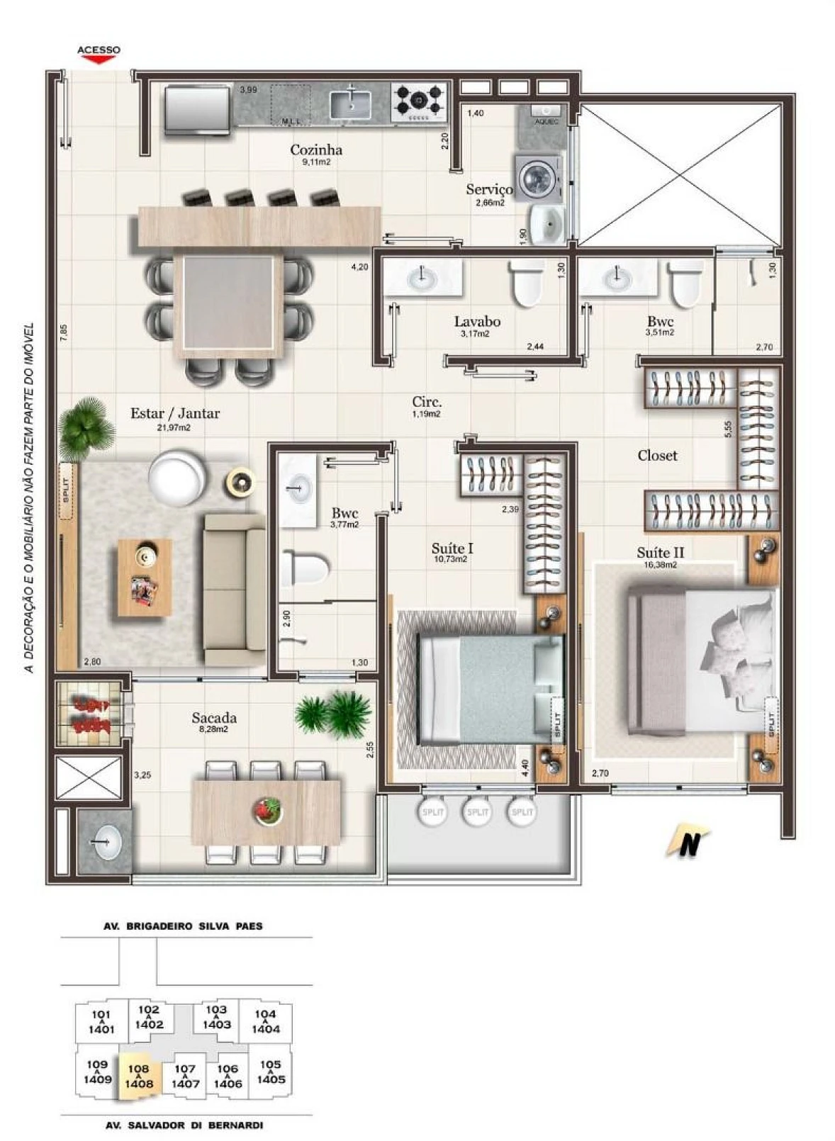 Apartamento 3 Quartos com 3 Suítes e 118m² - Campinas - Foto 18