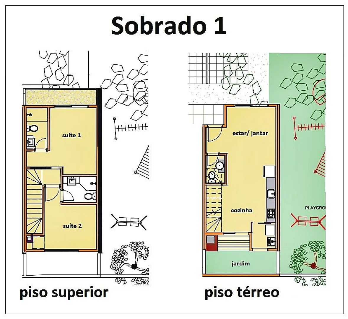 Sobrado Geminado 2 Quartos com 2 Suítes - Armação do Pântano do Sul - Foto 14