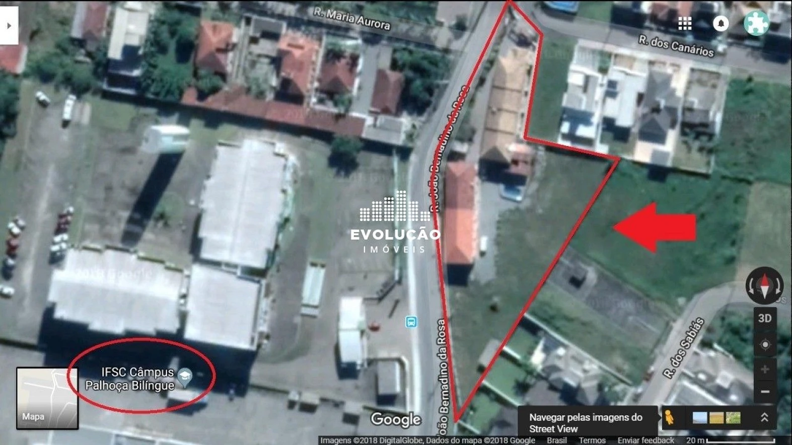 Terreno em Cidade Universitária Pedra Branca, Palhoça