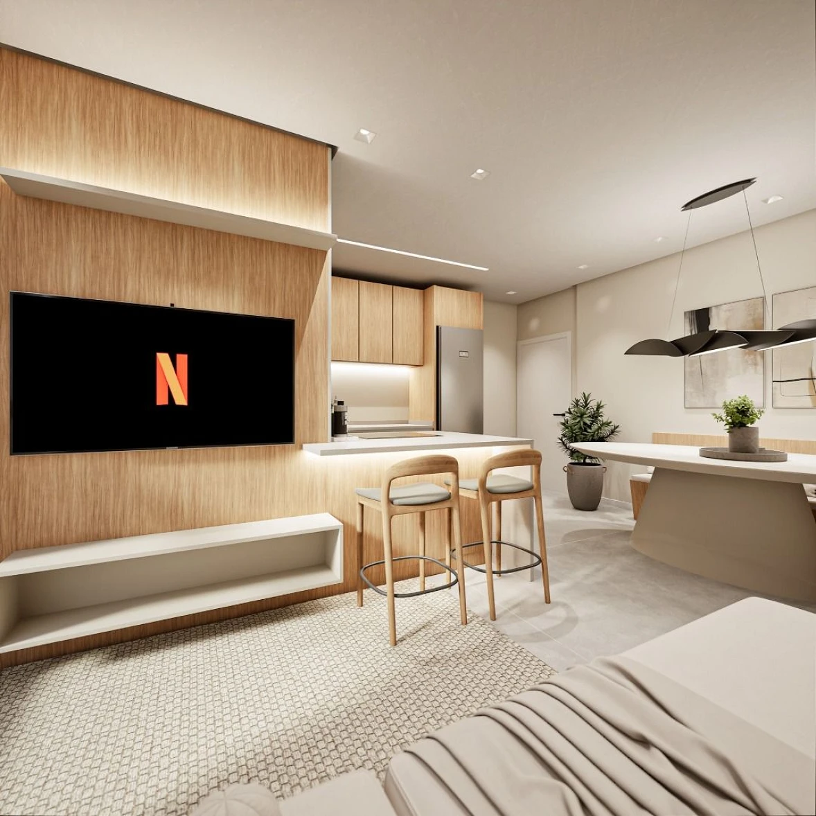 Apartamento em Cidade Universitária Pedra Branca, Palhoça