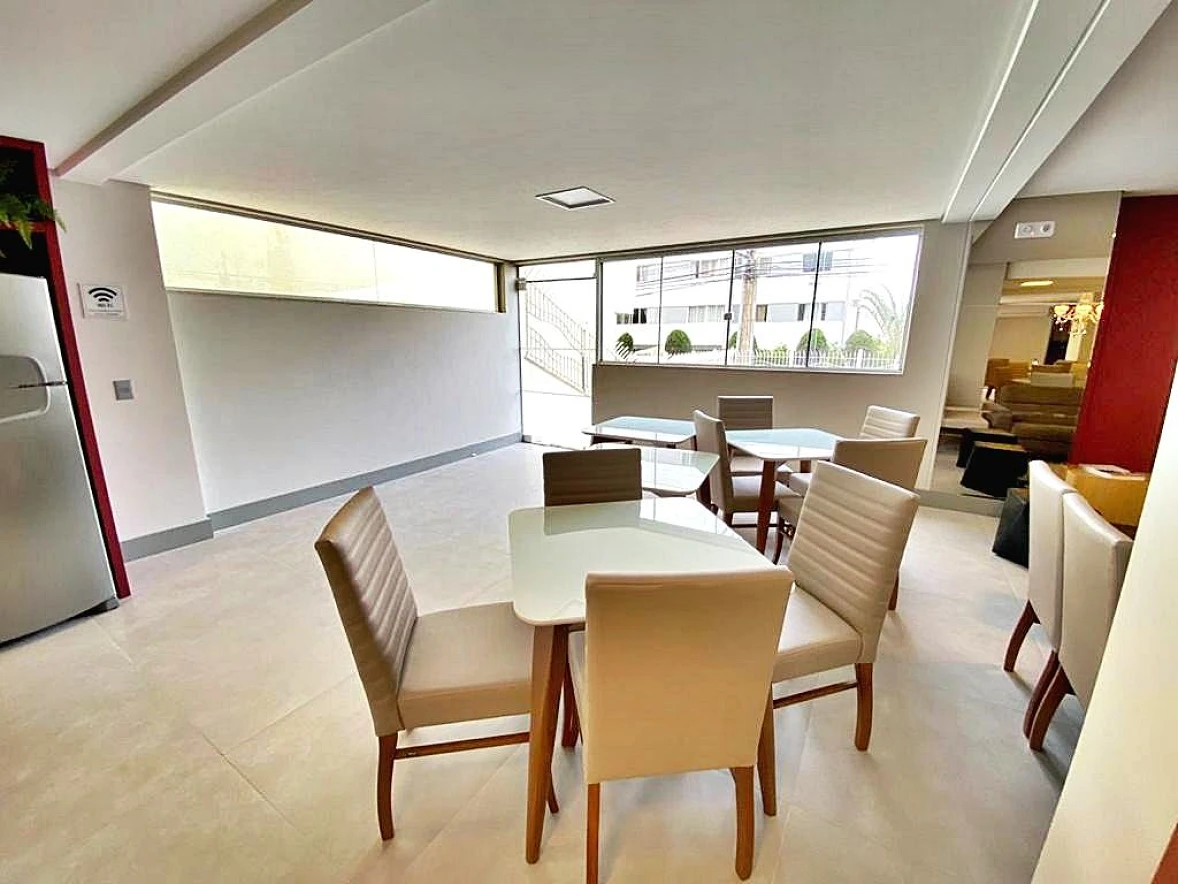 Apartamento, 3 Dormitórios, 1 Suíte, Sacada Gourmet com Churrasqueira à Carvão, Vista para o Mar, Vaga de Garagem, Bairro Kobrasol, São José - Foto 14