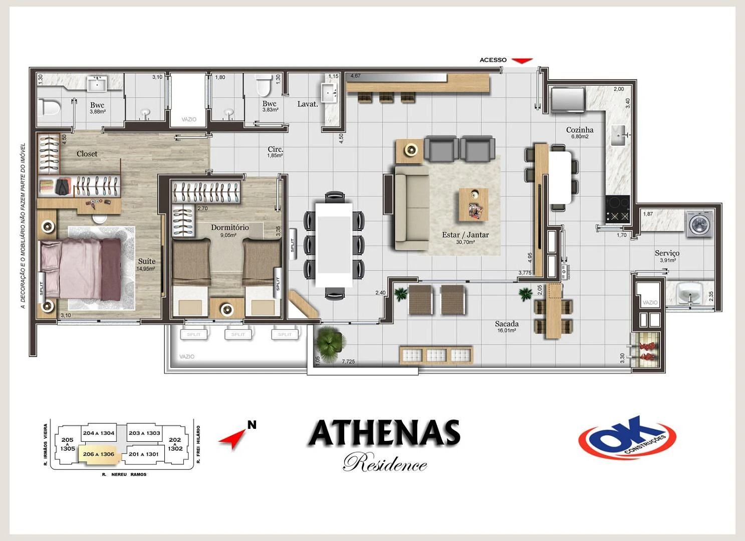 Apartamento 2 Quartos com 1 Suíte e 89m² - Campinas - Foto 7