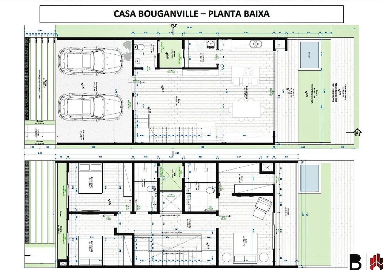 Casa com 3 Dormitórios (Suíte), Fundos para o Lago - Bairro Deltaville - Biguaçu/SC - Foto 15